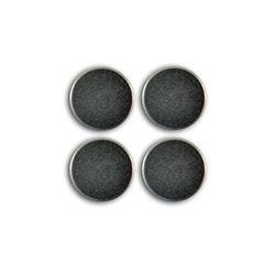 Mahé magnet rund extra stark, metall, grå, 9,5 x 8,5 x 0,5 cm
