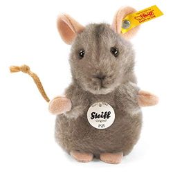 Steiff 56222 - Peluche de rato cinzento de 10 cm [Importado da Alemanha]