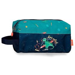 Enso Dino artist Borsa da toilette adattabile multicolore 20,5x16,5x6 cm Poliestere