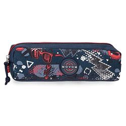 Movom Free Time pennenetui, meerkleurig, 22 x 7 x 3 cm, polyester, Meerkleurig, Eén maat, etui