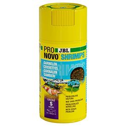 JBL PRONOVO SHRIMPS GRANO, hoofdvoer voor garnalen van 1-20 cm, visvoer-granulaat, click-doseerder, maat S, 100 ml