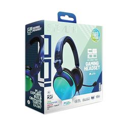 Słuchawki gamingowe STEALTH C6-100 STRIKE - zielono-niebieskie, uniwersalne, kompatybilne z konsolami Xbox, PS, Switch, PC, telefonami komórkowymi i tabletami