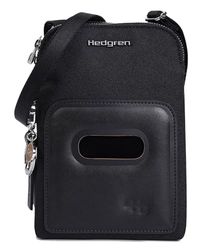 Hedgren Cortado, Phone Bag + RFID Unisex Adulto, Black