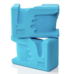 Wrist Buddy YOGA BLOKKEN 2 PACK | Vermindert compressie, maximaliseert comfort, gripsterkte en steunblok accessoires EVA Foam Set Kit Geweldige cadeaus, groenblauw, 9x6x4 IN (WB-versie-Stnd007)
