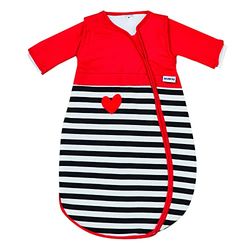 Gesslein Bubou Gigoteuse Bébé 770110, rouge à pois, rayé noir et blanc, taille 50