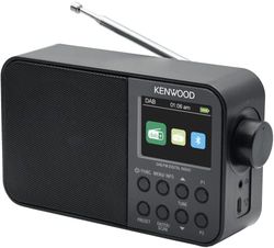 Kenwood CR-M30DAB-B – Radio Portable Dab+ avec Bluetooth, Batterie intégrée et écran Couleur 6,1 cm, Noir
