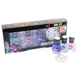 Nice Group Monster High Nail Kit, 3-pack nagellack och klistermärken