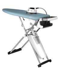 Laurastar S Pure Strijksysteem, hygiënische stoom verwijdert bacteriën en mijten, actieve tafel, wielen, afneembaar reservoir Pearl Blue