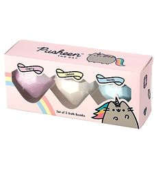 Puckator Pusheenicorn-Set di 3 Palline da Bagno, fragranza Gatto, Ciliegia, Limone, Vaniglia, Sali Oli Essenziali, Multicolore, Taglia Unica