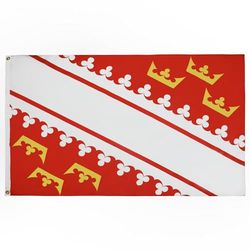 AZ FLAG - Bandera Alsacia - 150x90 cm - Bandera De Alsace - Francia 100% Poliéster ligero Con Ojales de Metal integrados - 80g