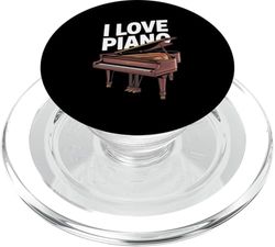 I Love Piano Grand Instrument PopSockets PopGrip for MagSafe