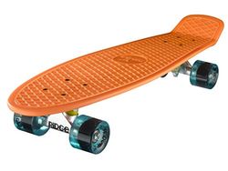 Ridge PB-27-orange-ClearBlue skateboard, orange/klar blå, 69 cm