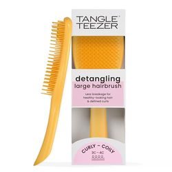 Tangle Teezer Ultimate Detangler Hair Brush, Dry & Wet Hairbrush, Reduces Frizz & Breakage, for Curly to Coily, 3C to 4C Hair Types, Large, Daffodil Yellow