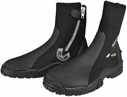 SEAC Pro HD, Bottillon de Plongée avec Zip, Semelle Rigide, Idéal avec Palmes Réglables à Usage Intensif, 6 mm, Noir, S