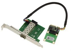 KALEA-INFORMATIQUE Scheda Mini PCI EXPRESS MiniPCIe - 1 PORTA LAN GIGABIT ethernet SFP con chipset Intel I210