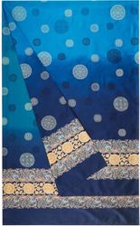 Bassetti PALLAVICINO Foulard av 100% bomull i färgen blå B1, mått: 350 x 270 cm – 9330073