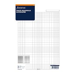 Filofax A4 Vit Quadrille Anteckningsblock