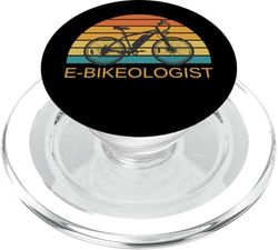 E-Bikeologist Bicicleta Eléctrica EBIKE & Electric Biker Humor PopSockets PopGrip para MagSafe