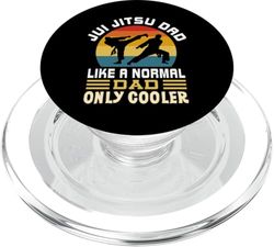 Jiu Jitsu Dad Like A Normal Dad Only Cooler Funny Jiu Jitsu PopSockets PopGrip for MagSafe