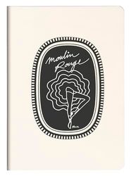 Clairefontaine 812433C - Notatnik zszyty Moulin Rouge - A5 14,8x21 cm 64 strony w linie biały papier 90g - Kolekcja Moulin Rouge - 3 wizualizacje, dostawa losowa