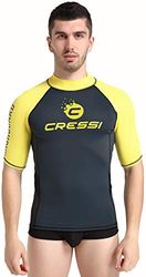 Cressi Hidro Men's Premium Rash Guard S.Seeves - Maillot de Protection Manches Courtes, en Tissu élastique spécial, Protection Solaire UV (UPF) 50+