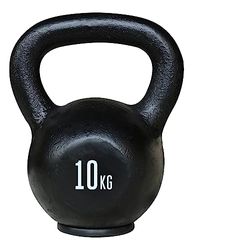 TITAN LIFE Unisex – Vuxen PRO kettlebell 10 kg, svart, en storlek