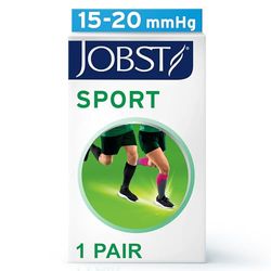 JOBST Unisex sport löparstrumpor, Kungsblå, Large