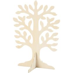 Albero, dimensioni 30 x 21,5 cm, spessore 2 mm, compensato, 1 pezzo