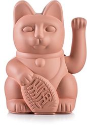 Lucky Cat - Waving Cat Plastic, Pink, Approx. 15 x 10.5 cm