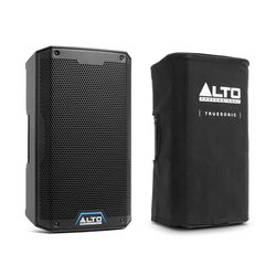 Alto Professional TS408-2000W 8" Active PA Speaker with 3 Channel Mixer, Bluetooth Streaming and Durable Slip-on Cover for TS408 Active Powered PA Speaker