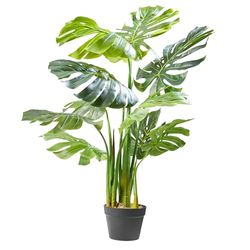 AMARE Pianta artificiale Monstera 80 x 80 x 110 cm