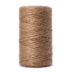 GARDENIX 280 m jutesnöre av naturfiber, 4 mm – 100% biologiskt nedbrytbar – för pyssel, som dekoration, presentförpackning, som naturfiber paketsnöre för trädgård (280 m längd, 4 mm tjocklek)