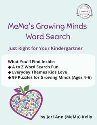 MeMa's Growing Mind Word Search: Word Search Book Perfect for your Kindergartner