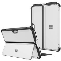 Fintie Hoes voor Surface Go 3/2 / 1 (2021 2020 2018) 10 inch, schokbestendige, robuuste beschermhoes met penhouder en harde afdekking voor de standaard, compatibel met type cover, Vorst-look