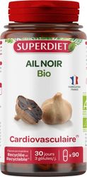 SUPERDIET – AIL NOIR BIO - Cardivasculaire – Phytothérapie – Fabrication Française – 90 gélules