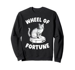 Wheel Of Fortune Robot Vacuum Cleaner Funny Cat Sweatshirt