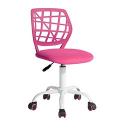 FurnitureR 360 Swivel Mesh Back Fabric Seat Height Adjustable Desk Chair Chaise d'écriture de Noël pour la rentrée Scolaire, Cadeau pour garçons et Filles, Tissu Polypropylène, D39xW40xH87cm