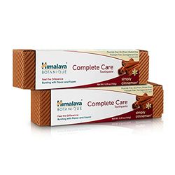 Himalaya Botanique Complete Care Toothpaste with Natural Cinnamon and mint | Flouride & SLS free formula fights bacteria & tooth decay -150g (Pack of 2)