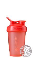 BlenderBottle Classic Loop - Botella Mezcladora de Batidos de proteínas con batidor Blenderball, Naranja (Coral), 590ml