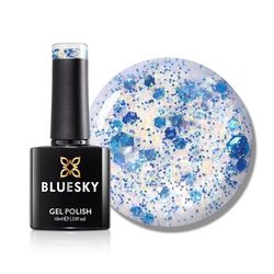 Bluesky Gel Nail Polish 10ml, Aqua Lagoon - SPZ07, Blue Gel Nail Polish for 21 Day Manicure, Professional, Salon & Home Use, Requires Curing Under LED UV Nail Lamp