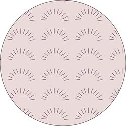 Bonateks, Ronde digitaal bedrukte muismat, antislip onderkant, voor kantoor en thuis, diameter: 22 cm