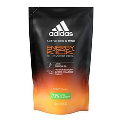 adidas Active Skin & Mind, Energy Kick Shower Gel Refill, Docciaschiuma Ricarica Uomo, 400 ml