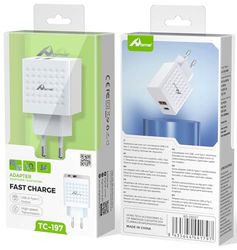 Home USB-C-oplader, 2 poorten, 20 W, USBC-voeding, adapter + USBA-stekker voor oplaadkabel, QC 3.0 + PD 3.0, USB C-adapter, snellader voor iPhone 16, 15, 14, 13, 12, 11 SE, Samsung, iPad (zonder
