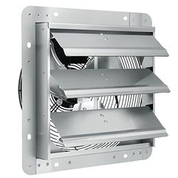 VEVOR Serranda Afvoerventilator, 305 mm, hoge snelheid, 1400 omw/min, 4800 m³/h, plafondventilator, wandmontage, aluminium, AC-motor, ventilatie voor kassen, garages, winkels