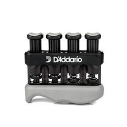 D'Addario Varigrip Hand Exerciser - Améliore la Dextérité et la Force des Doigts, des Mains et des Avant-bras - Outil d'exercice Musculaire de la Main Réglable
