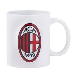 AC Milan Keramisk mugg med logotyp, officiell produkt, vit