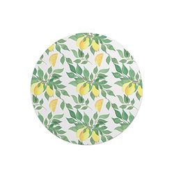 Questo Casa, Round Digital Printed Mouse Pad, Non-Slip Base, for Office and Home, Diameter:22cm