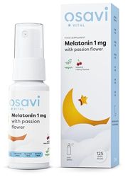 Melatonin with Passion Flower Oral Spray, 1mg (Cherry) - 25 ml.