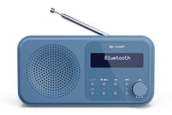 SHARP DR-P420 (BL) Radio numérique Portable Tokyo (Dab/Dab+/FM avec RDS, Bluetooth, USB ou Piles) Bleu