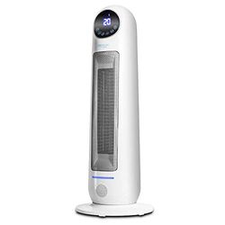Cecotec keramische badkamerverwarming klaar, warm 10100 slim keramiek, verticaal, digitaal, 2000 W, instelbare thermostaat, oververhitting en anti-rolbescherming, stil, afstandsbediening